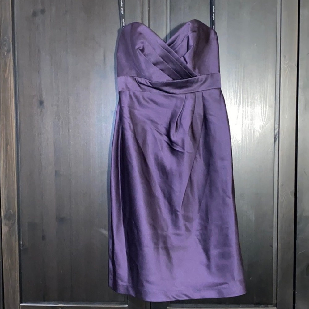 NWT Alfred Angelo Strapless Satin Dress